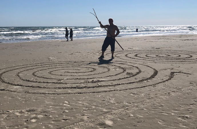 Port Aransas Beach Labyrinth 2021