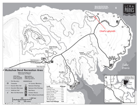 Chief’s Labyrinth at Muleshoe Bend Recreation Area | Austin Labyrinth